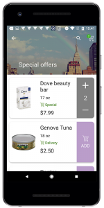 Shopping app with delivery