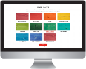 Business site on Liferay palette screen