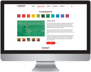 Business site on Liferay colours page