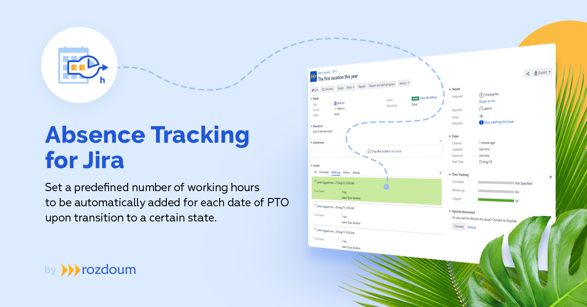 Absence Tracking App for Jira