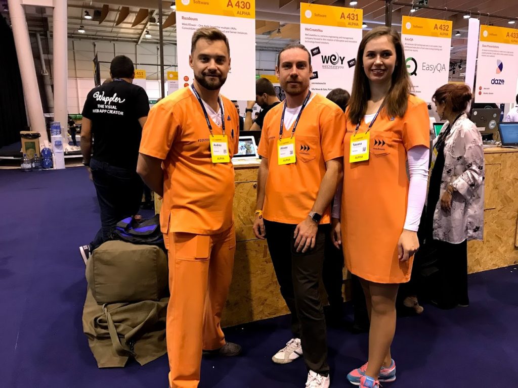 Rozdoum Team at WebSummit 2018