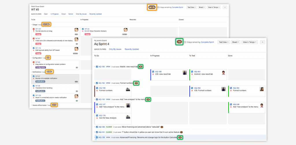 Agile Remaining Estimate Counter