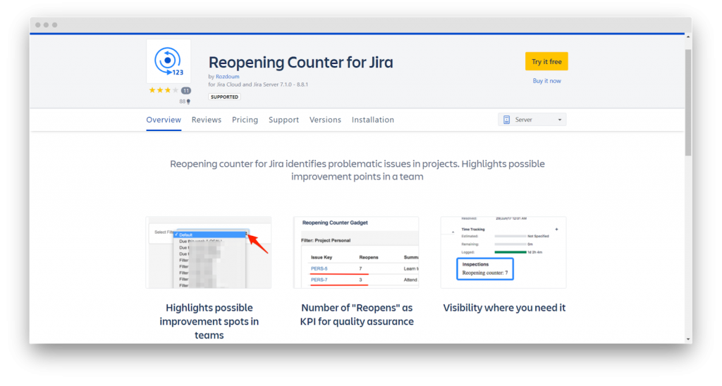 Reopening Counter For Jira